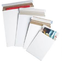 white self seal stay flat mailers